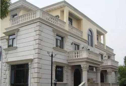 在農村小別墅用真石漆裝修外墻，效果圖美絕了